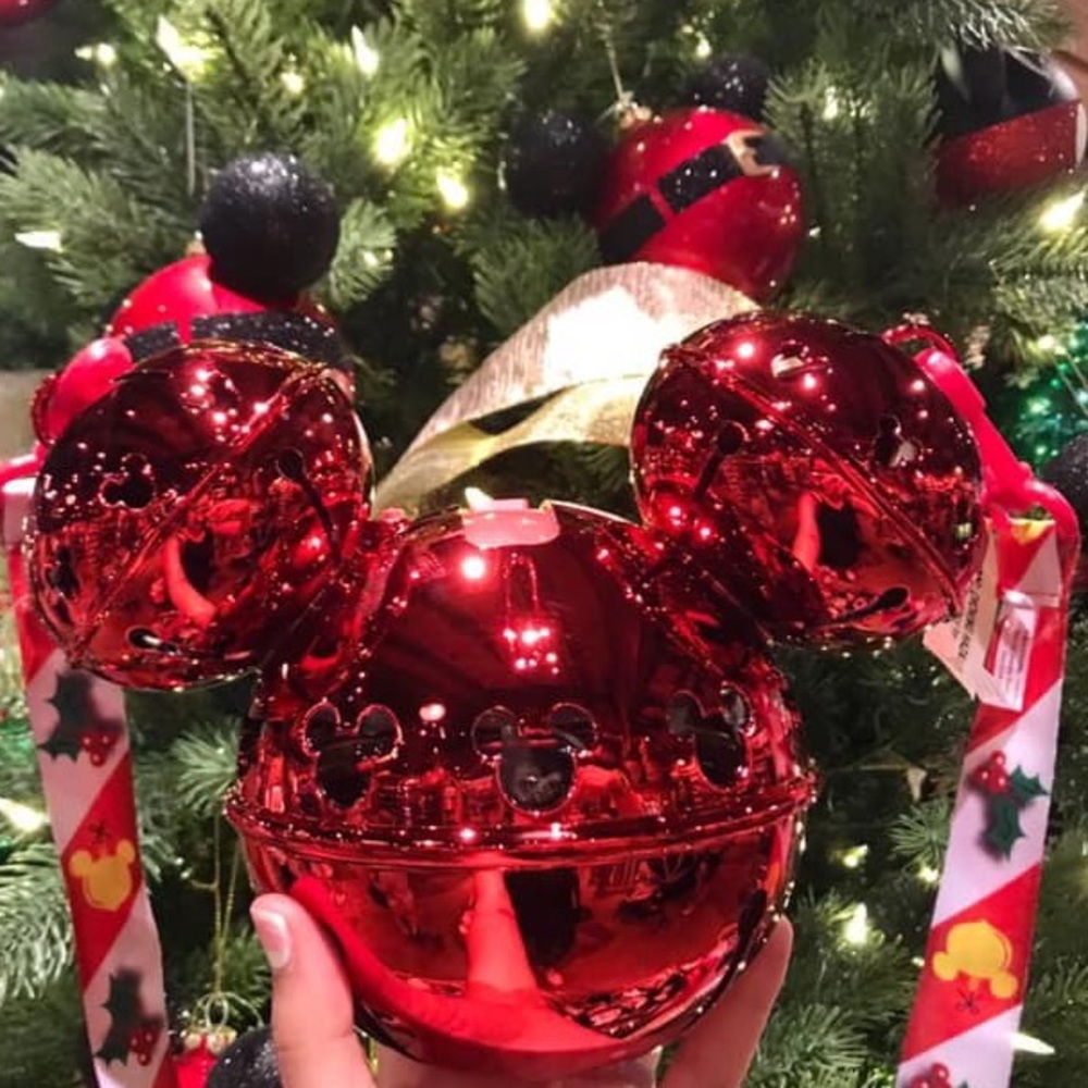 Disney Red Mickey Mouse Shiny Ornament